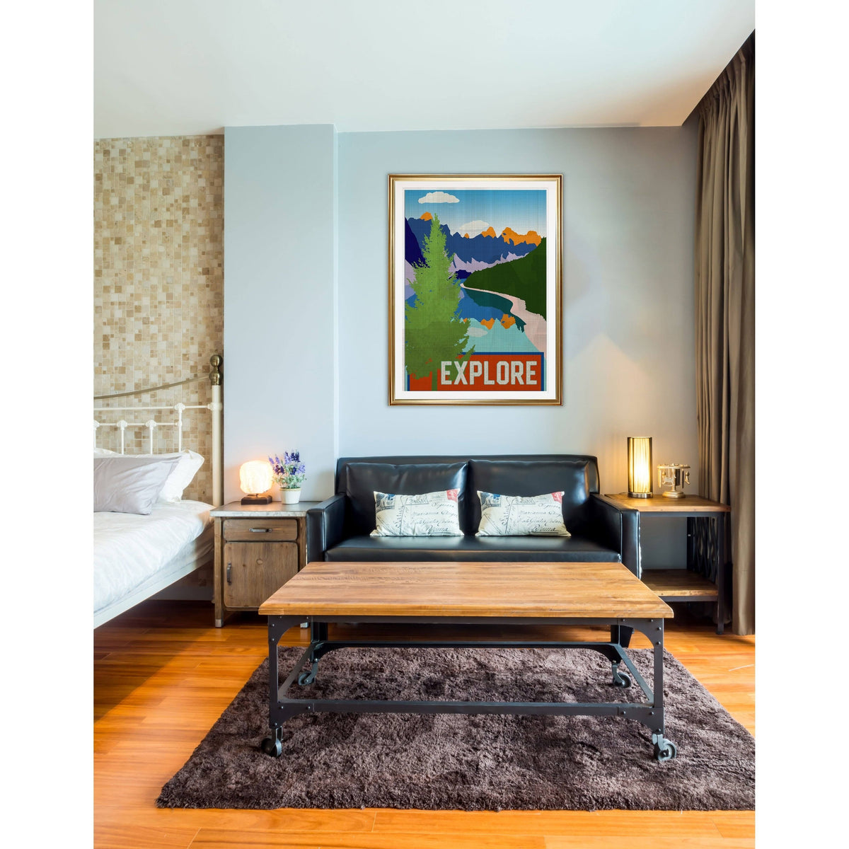 Framed Giclee Print D448