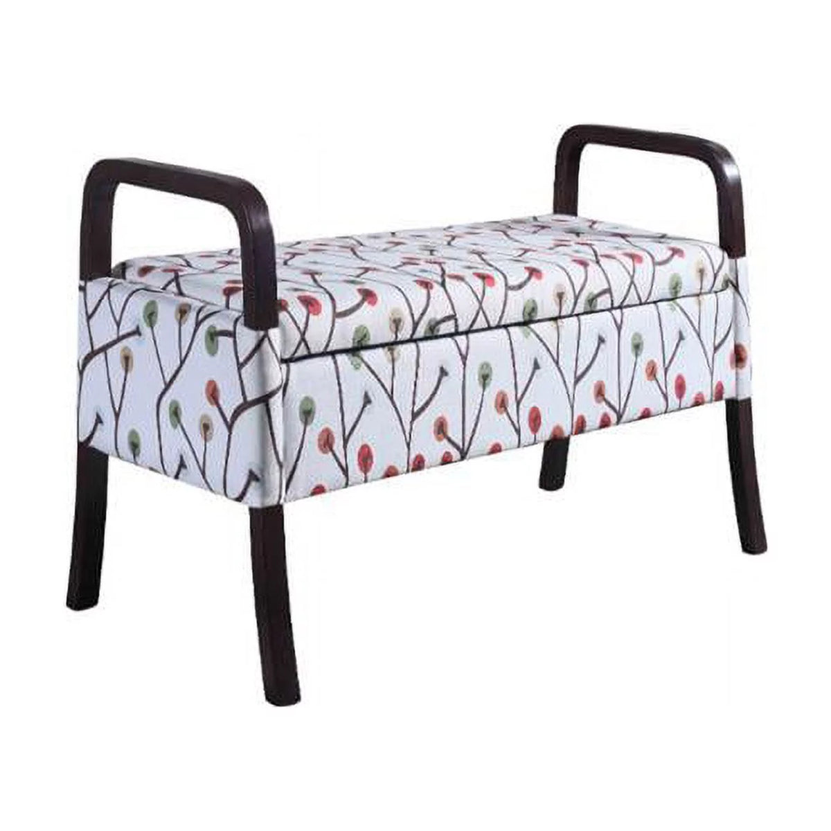 Cherry Blossom Wooden Arm Storage Bench X458