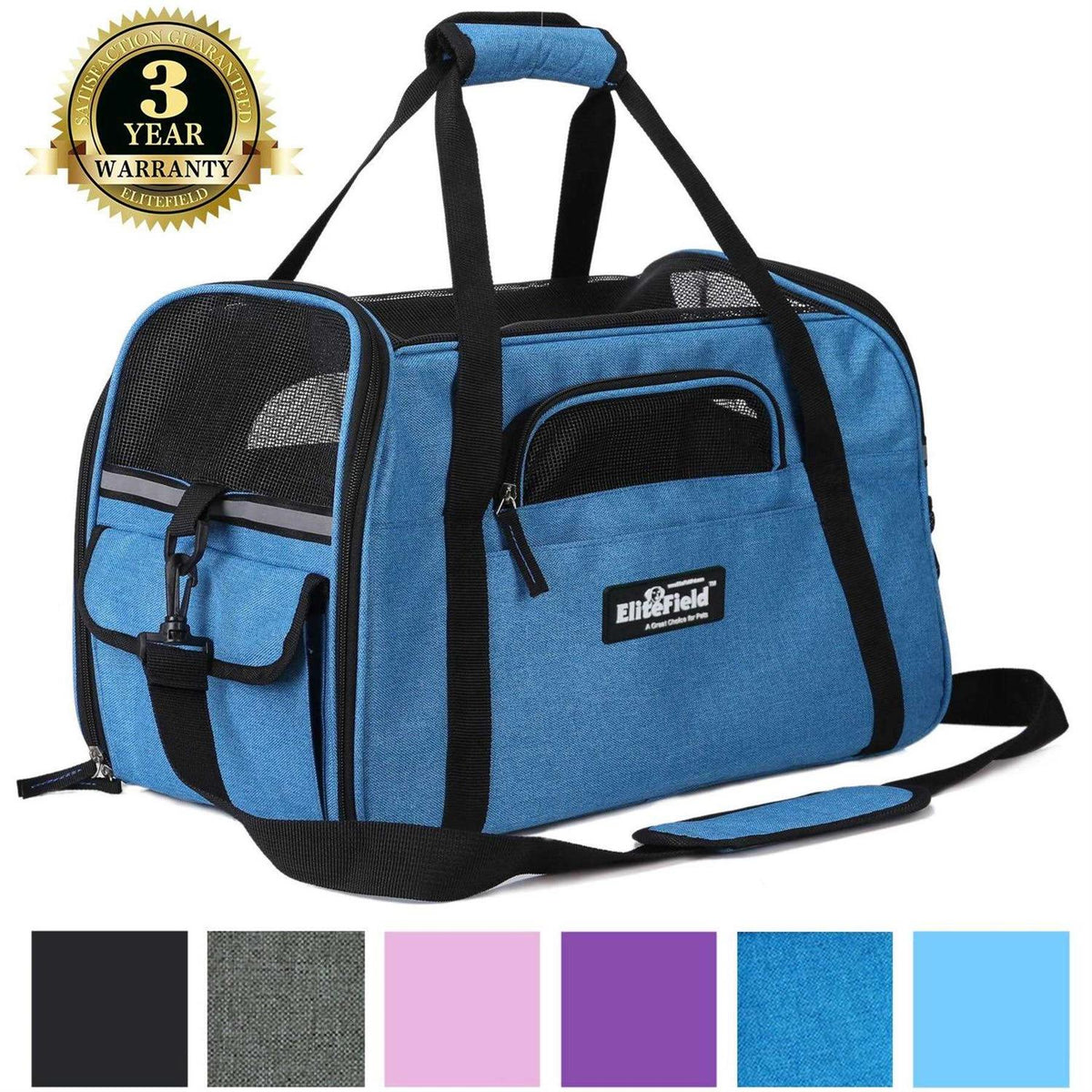 Soft-Sided Airline-Approved Pet Carrier Bag K401