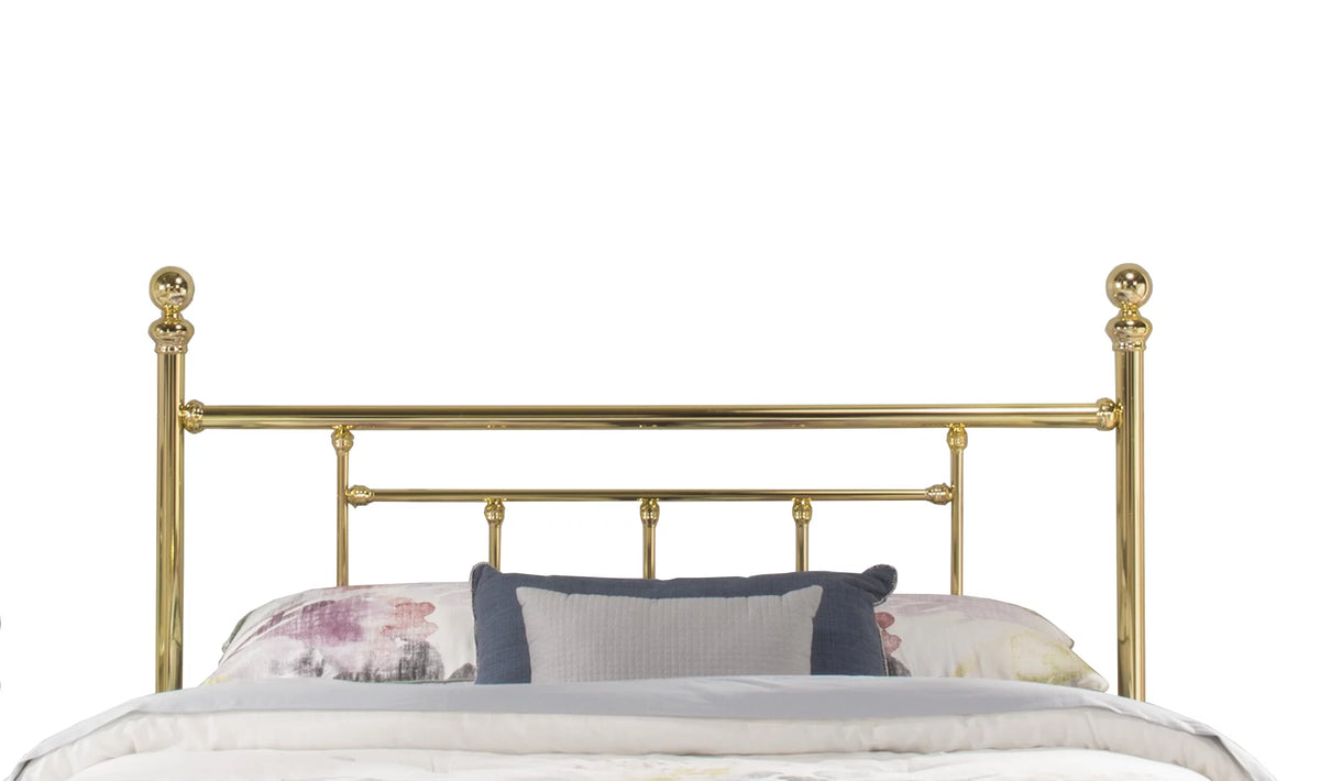 Queen Metal Headboard in Brass H76099