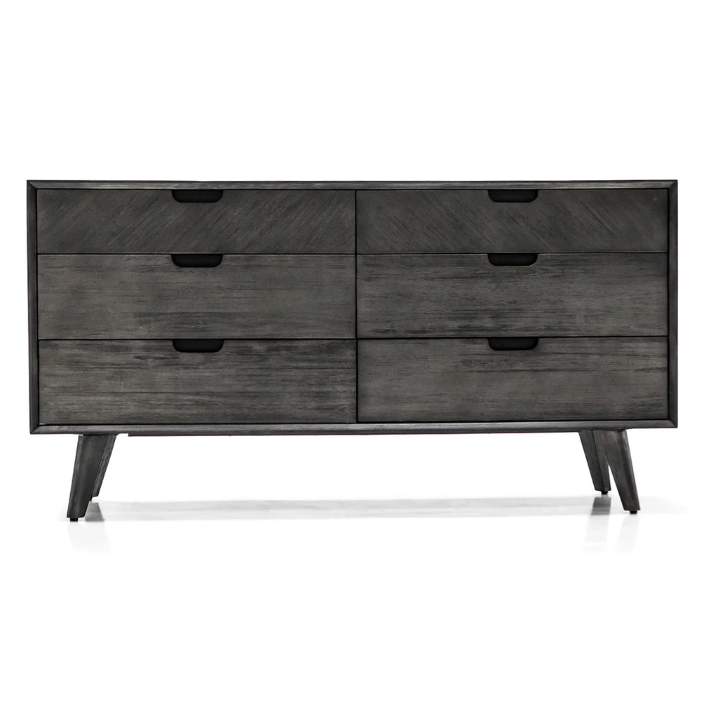 6-Drawer Mid-Century Wood Dresser V781