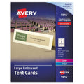 Ivory Embossed Tent Card, 3.5 x 11, 50 Sheets T92425