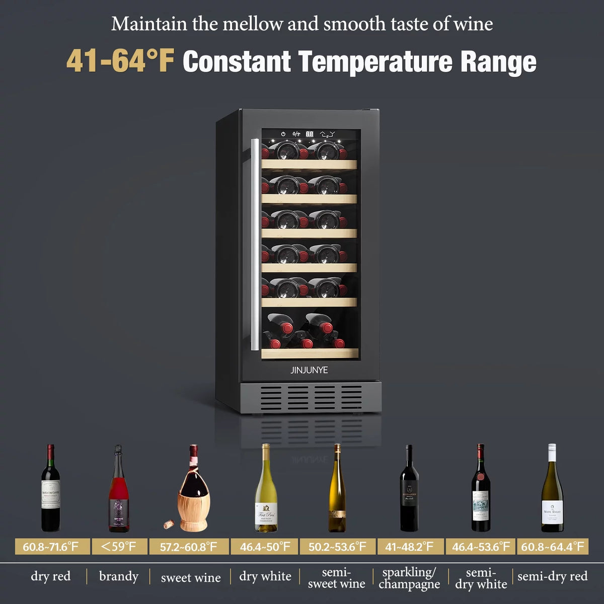 15" 30 Bottle Wine Cooler Refrigerator C608214
