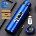 316 Stainless Steel Thermos Bottle Vacuum Flask With Tea Separation Filter LED Temperature Display Leakage-proof Cup 1.0L N58030