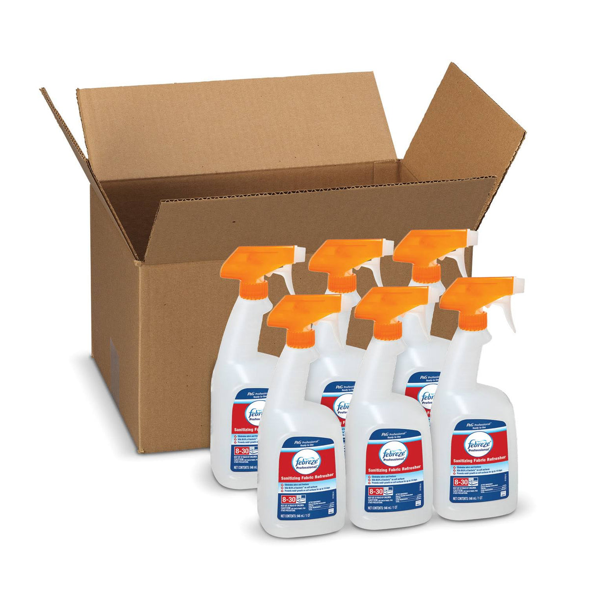 Professional Sanitizing Fabric Refresher, Light Scent, 32 oz Spray, 6/Carton K832987