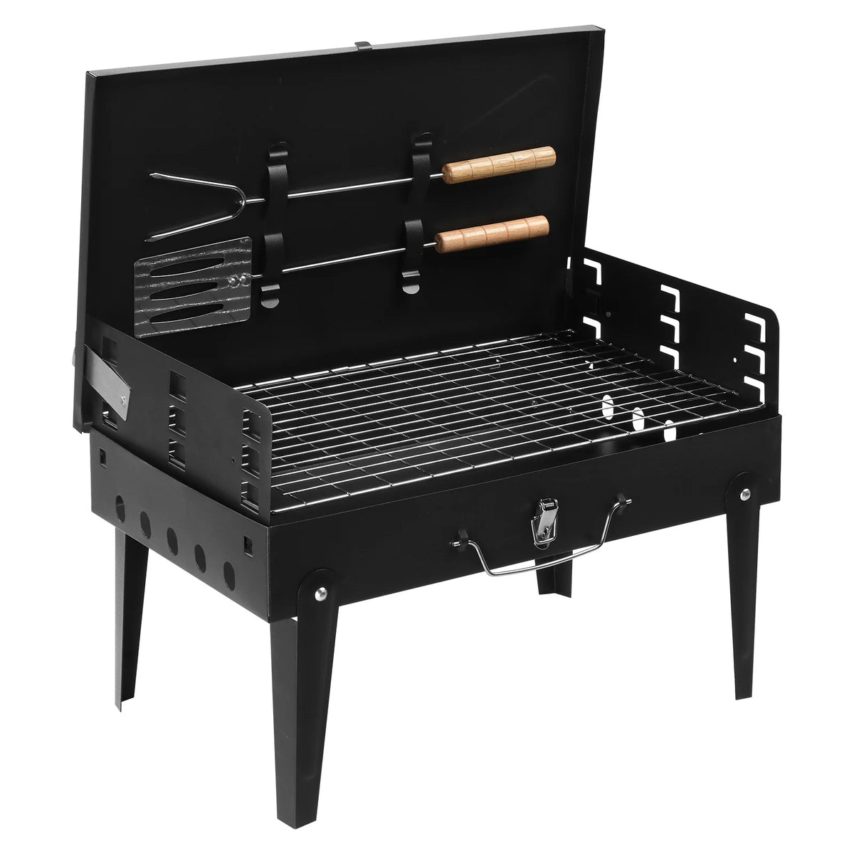 Portable Charcoal BBQ Grill Black X15125