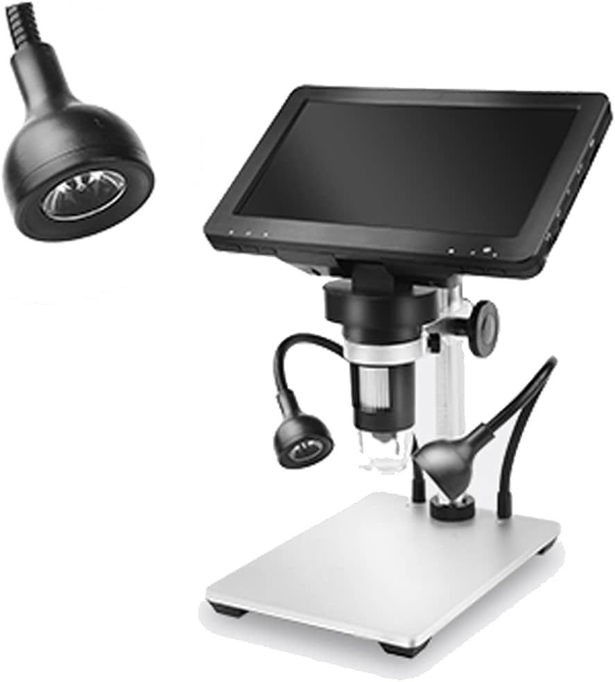 7 Digital Microscope 12MP 1080P Video with Metal Stand 2 LED Fill Lights 32G SD Card V84954