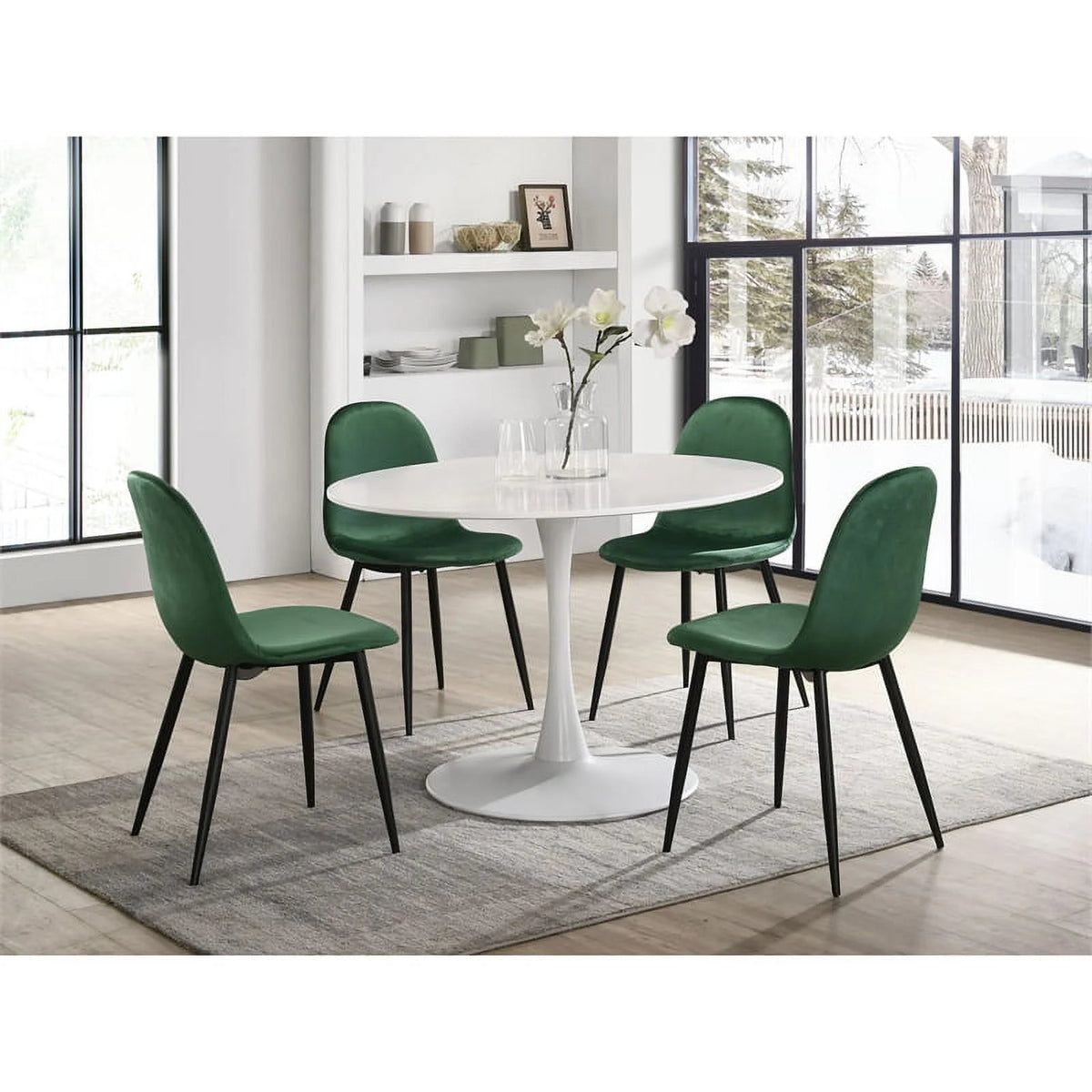 Emerald Velvet Side Chair L77948