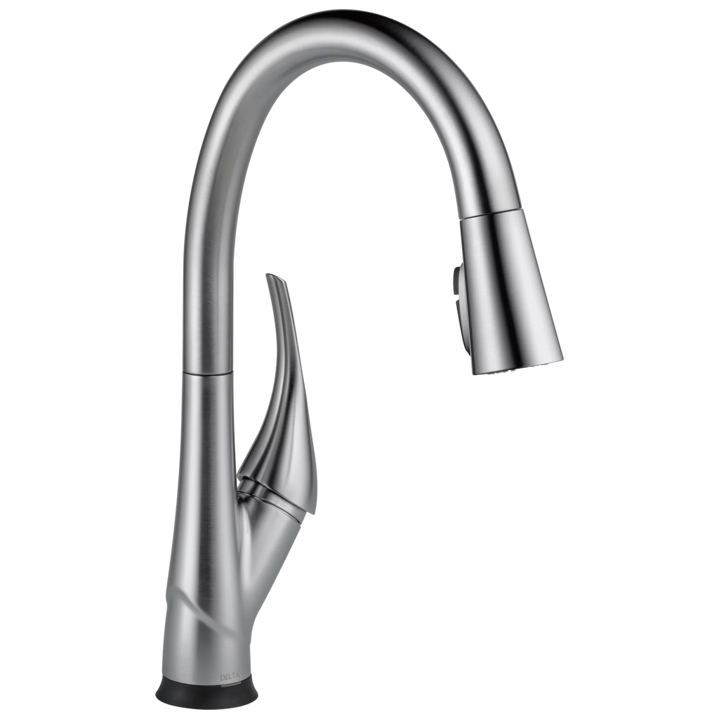 Single Handle Pull-Down Kitchen Faucet in Arctic Stainless U403253