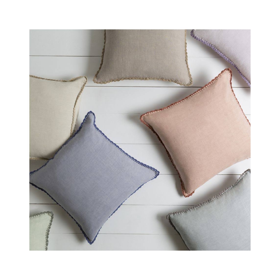 100% Linen Down Fill Pillow W76380