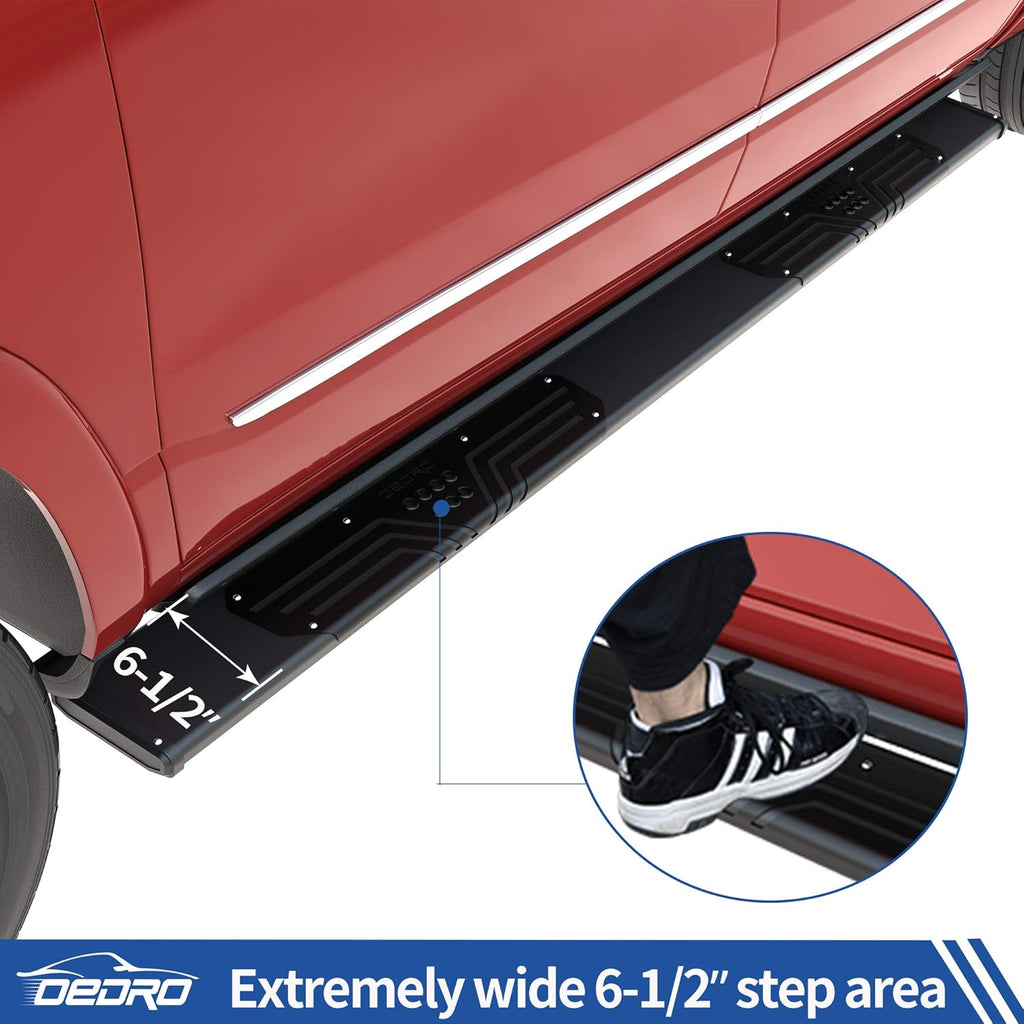 Black Textured Aluminum Side Steps Nerf Bars Y258