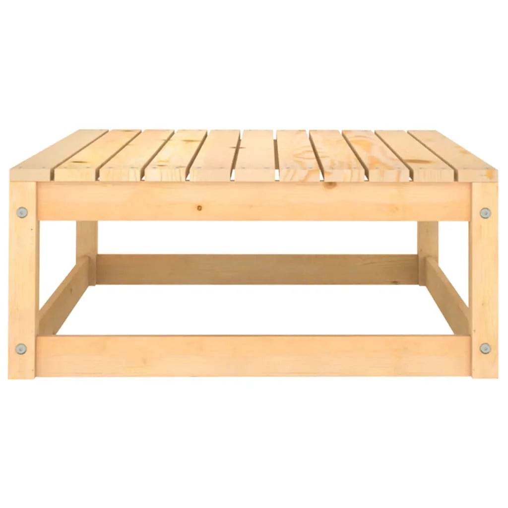 2 Piece Patio Lounge Set with Cushions Solid Wood Pine K6313