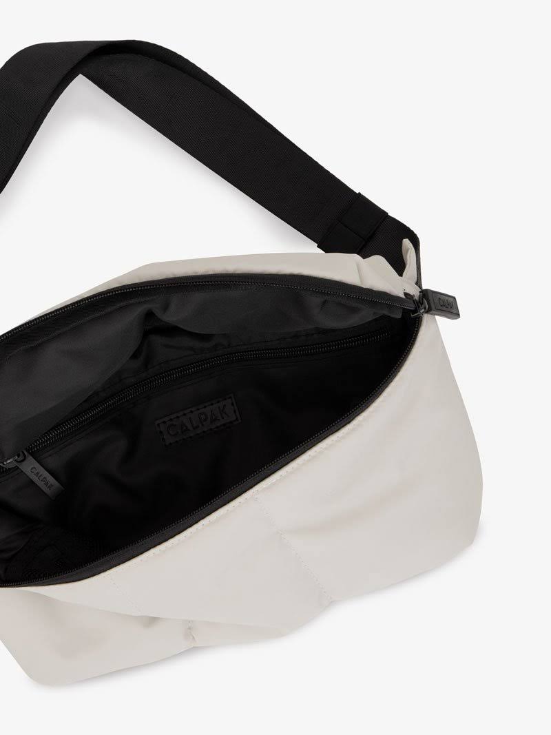 Metallic Silver Belt Bag U970