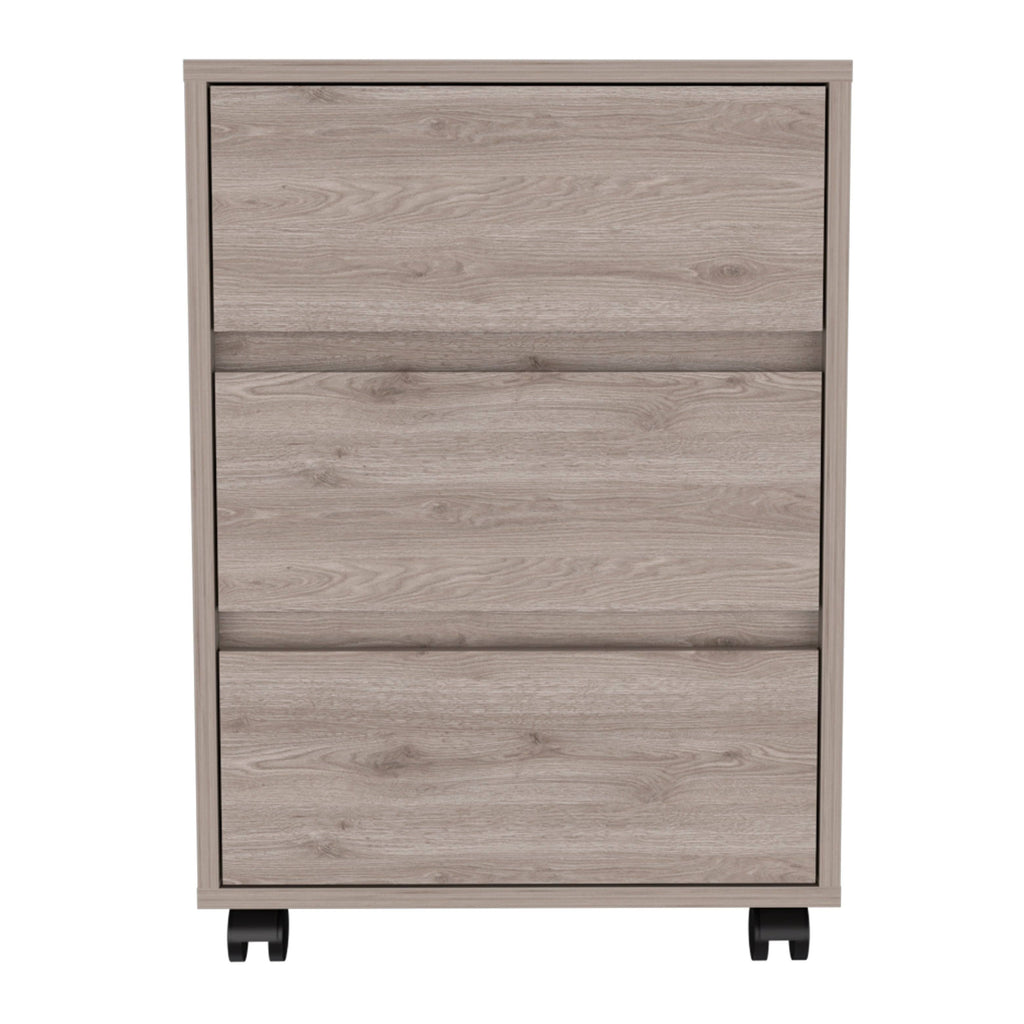 Black 3 Drawer Filing Cabinet N59611