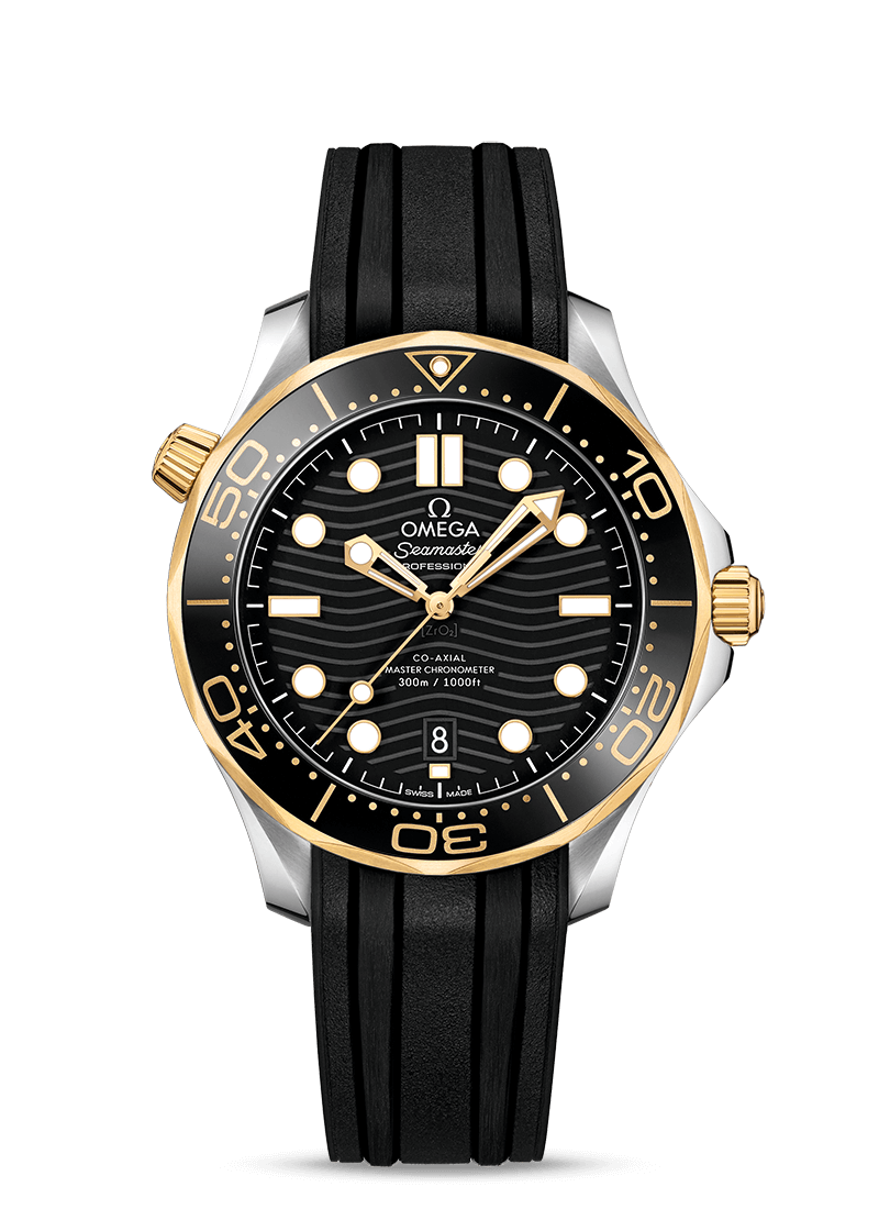 Black Yellow Gold 42mm Diver Watch X731