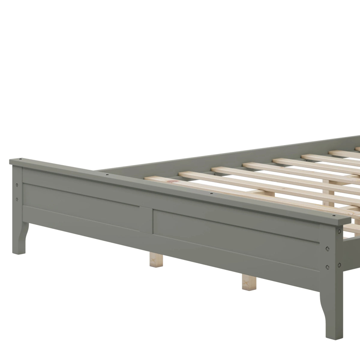 Queen Size Pine Platform Bed Frame with Headboard T915