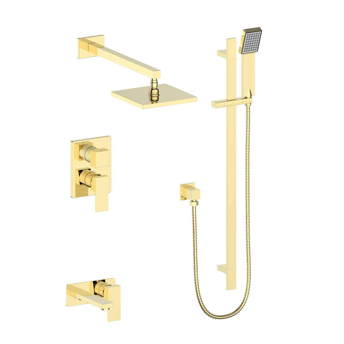 Polished Gold Shower System Q964