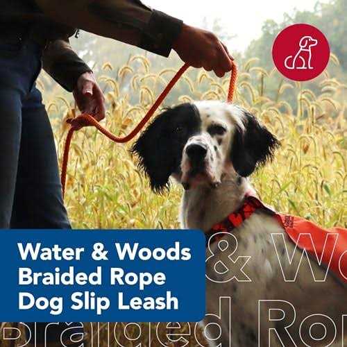 Braided Rope Dog Slip Leash K34682