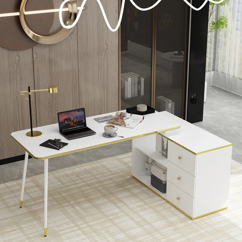 55.1" Corner Computer Desk H99310