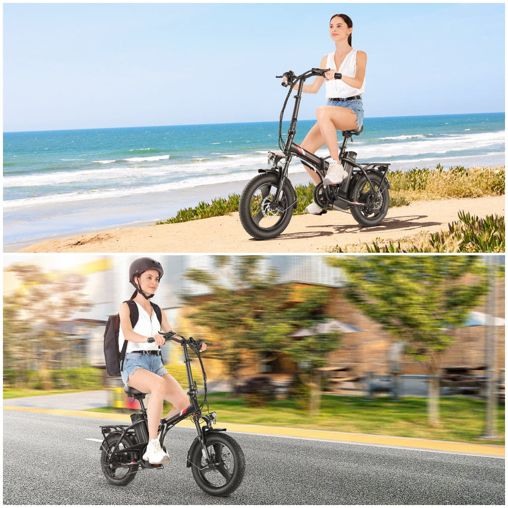 16" Fat Tire Folding Electric Bike 350W 48V I17899