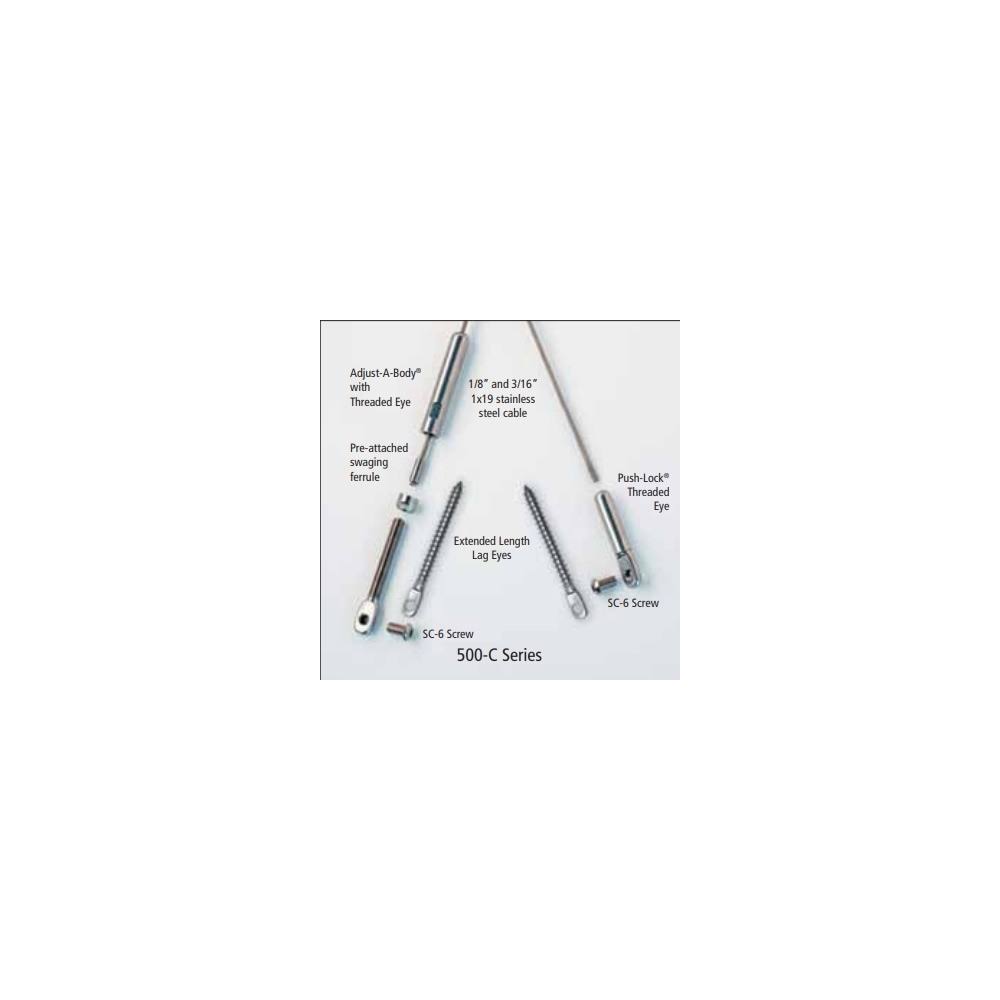 Stainless Steel Cable Railing for Wood Posts with Composite Sleeves B91893