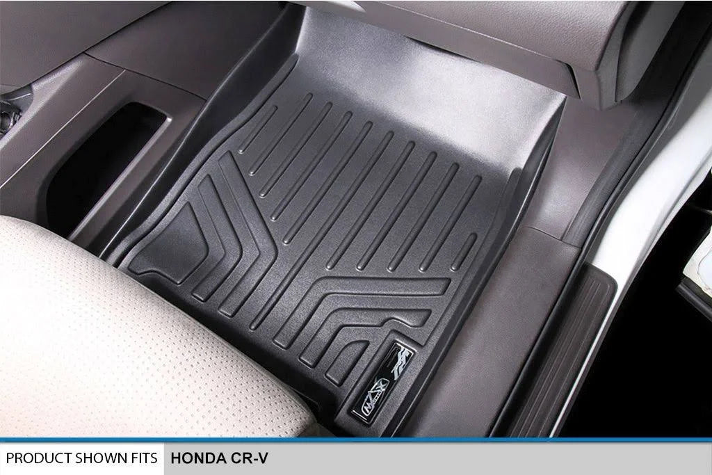 Black 2 Row Floor Mats and Cargo Liner Set for Honda CR-V T8432