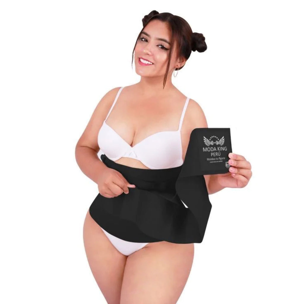Black Compression Waist Trainer Wrap C41859