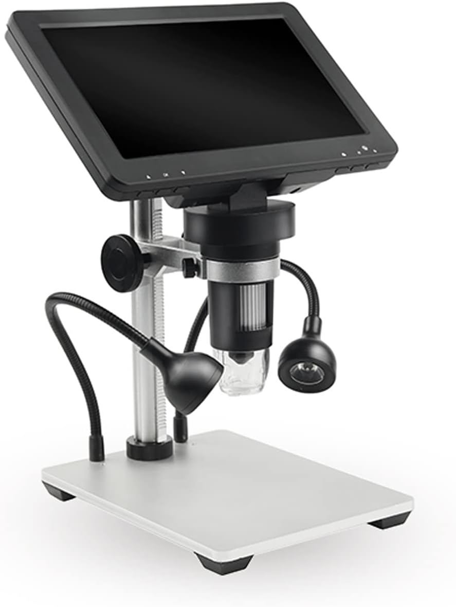 7 Digital Microscope 12MP 1080P Video with Metal Stand 2 LED Fill Lights 32G SD Card V84954