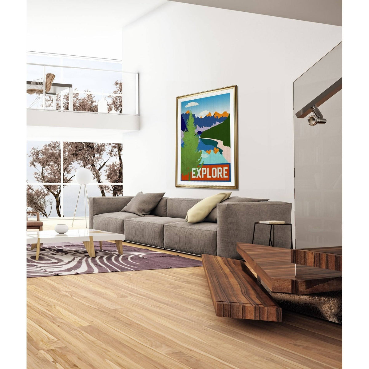 Framed Giclee Print D448
