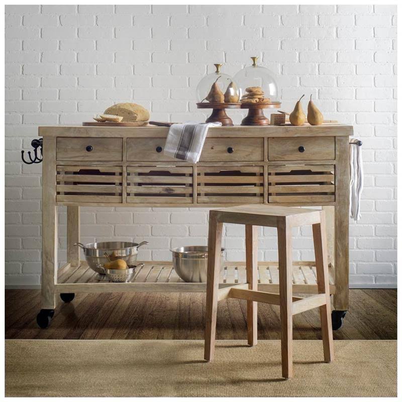 Brown Wood Seat Stool D988