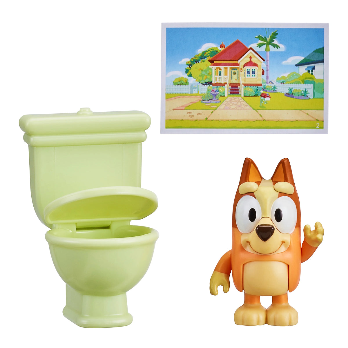 Bluey Story Starter Pack, 1 2-3" Plastic Toy Figure and Accessory, Multi-Color E26389