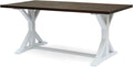 Dark Brown Acacia Wood Dining Table M4959