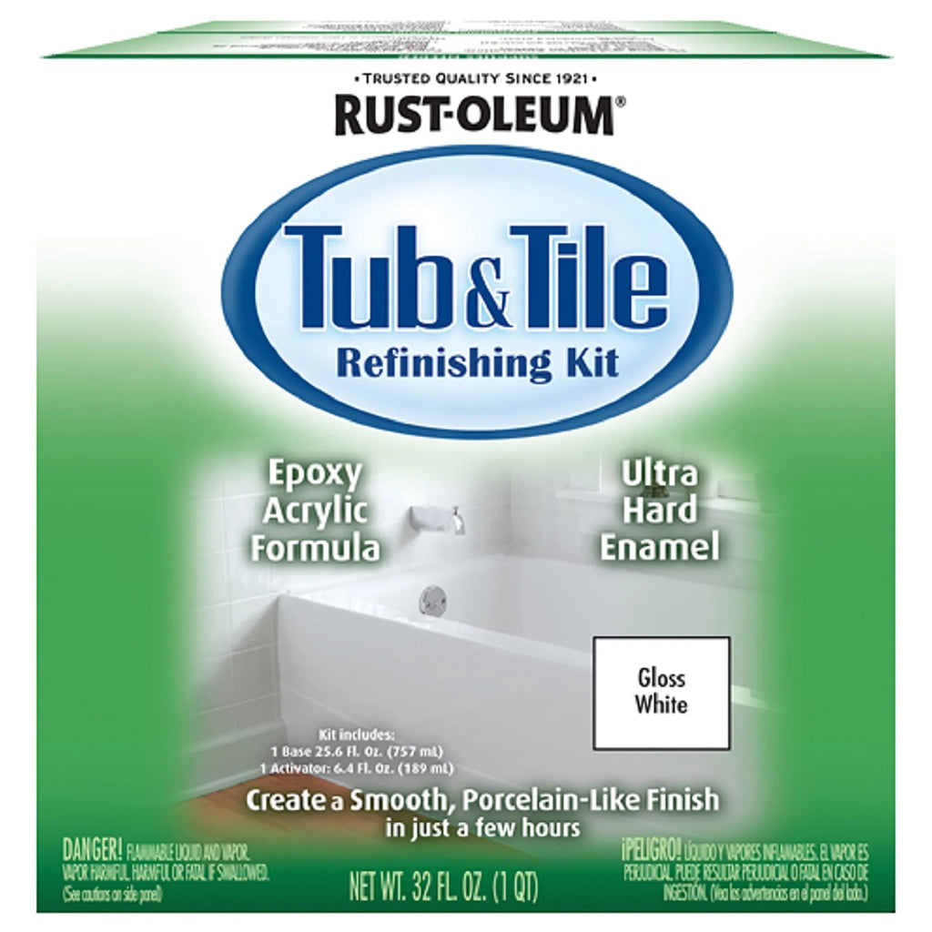 White Gloss Tub & Tile Refinishing Kit R8732