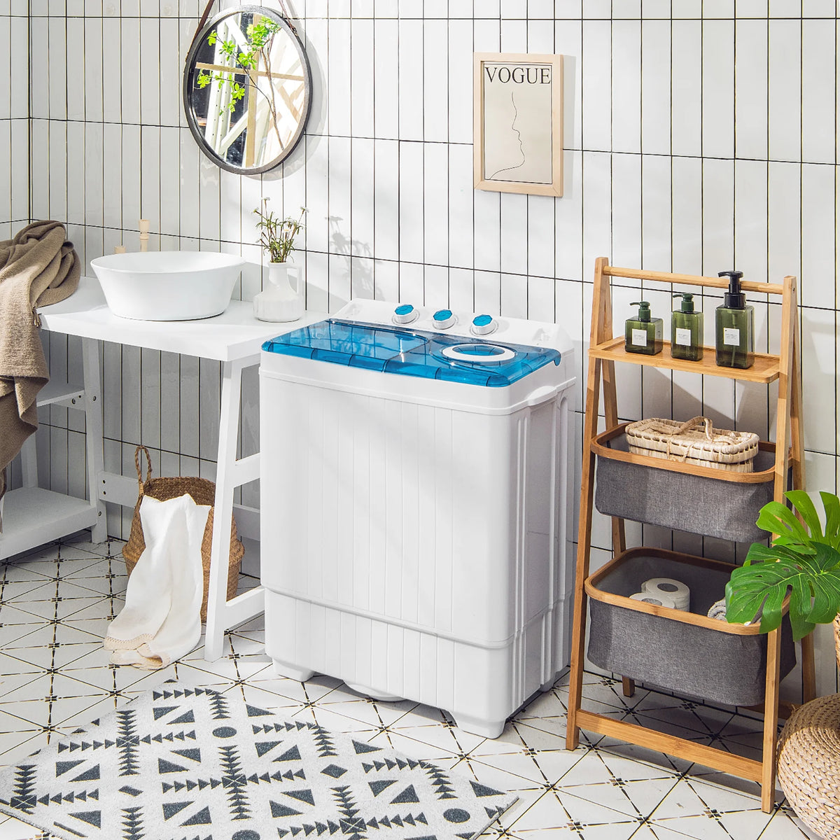 Portable Semi-automatic Twin Tub Washing Machine I619
