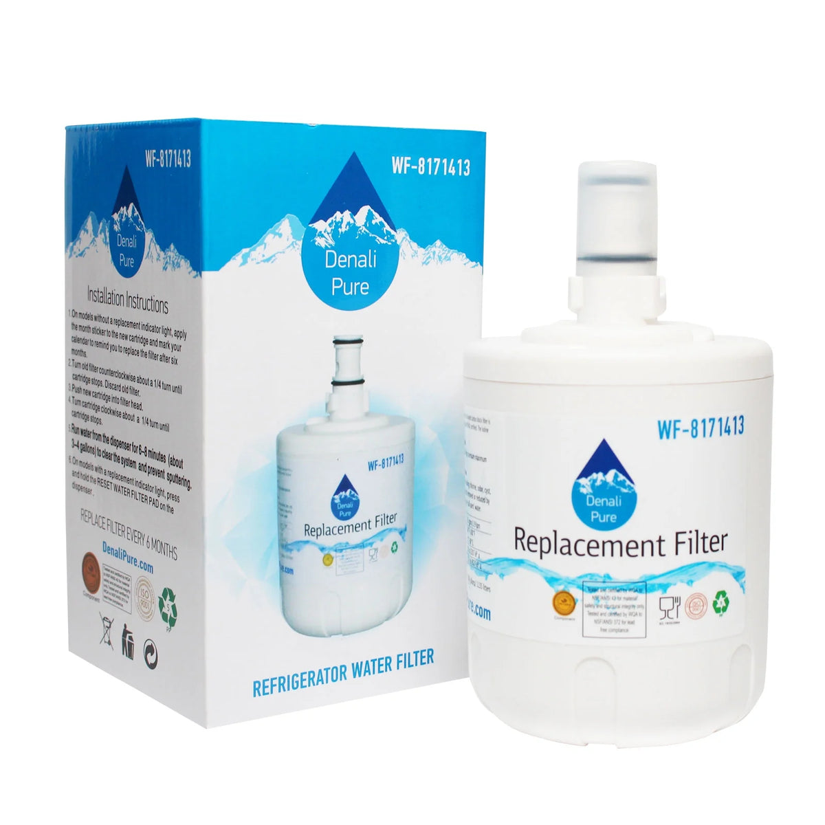 2-Pack Refrigerator Water Filter Cartridge Z3133