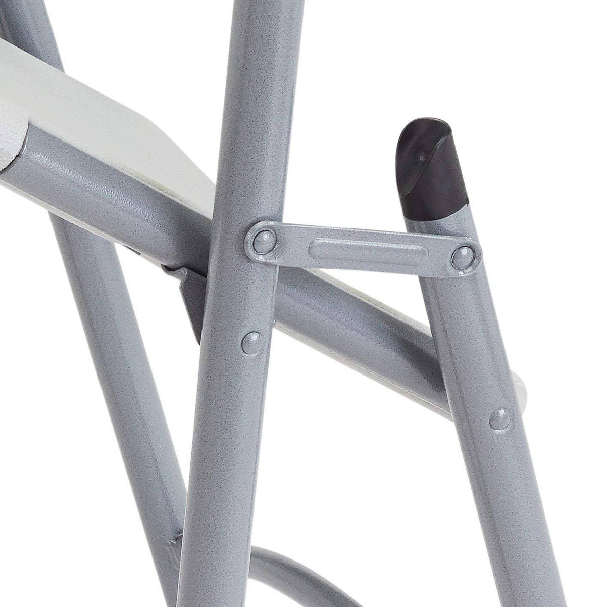 Folding Chair, Plastic, Gray, Pkg of 4 I4576
