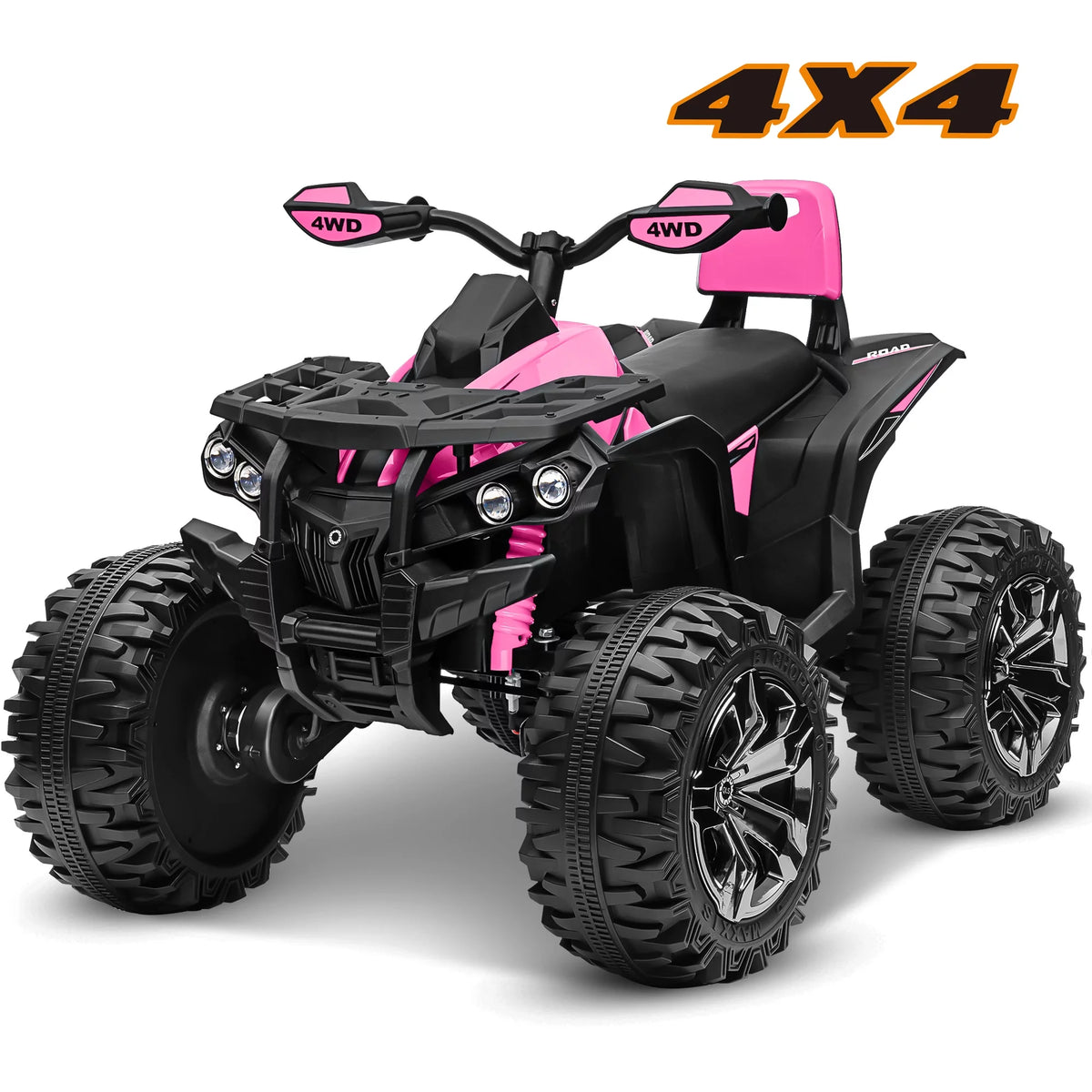 Black 24 Volt 2 Seater 4-Wheeler Quad R5357