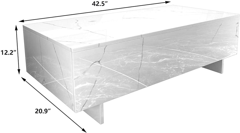 White High Gloss Coffee Table J2111