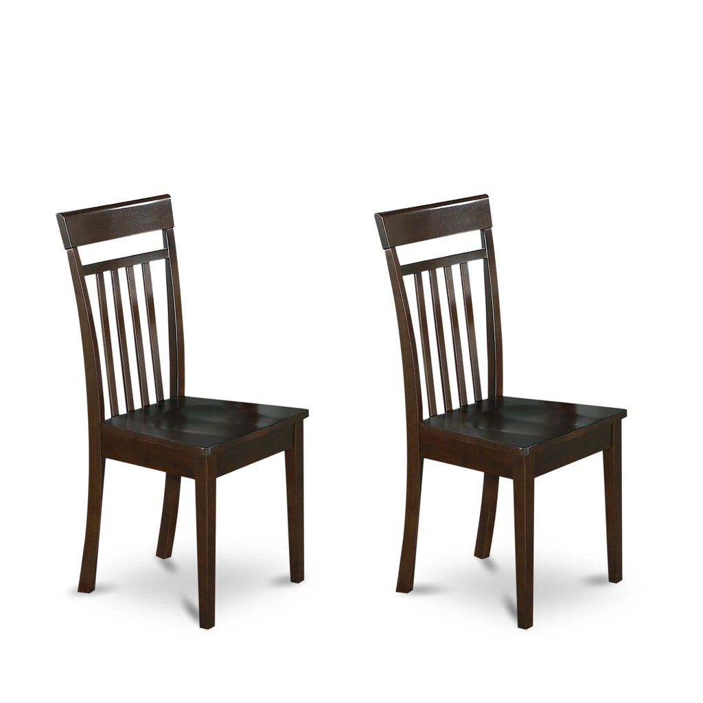 9-piece Cappuccino Dining Set with Wood Chairs J247772