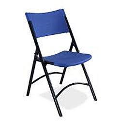Folding Chair, Plastic, Gray, Pkg of 4 I4576