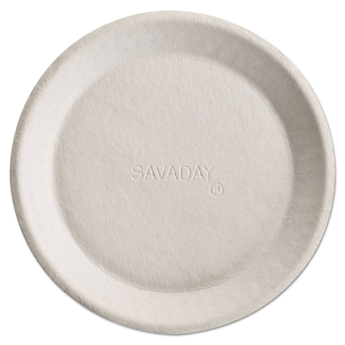 Molded Fiber Plates, 10 Inches, White, Round B8321