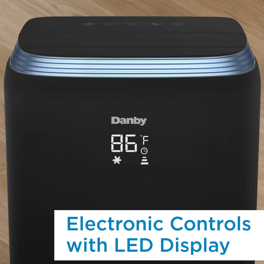 Black 12,500 BTU Portable AC H407625