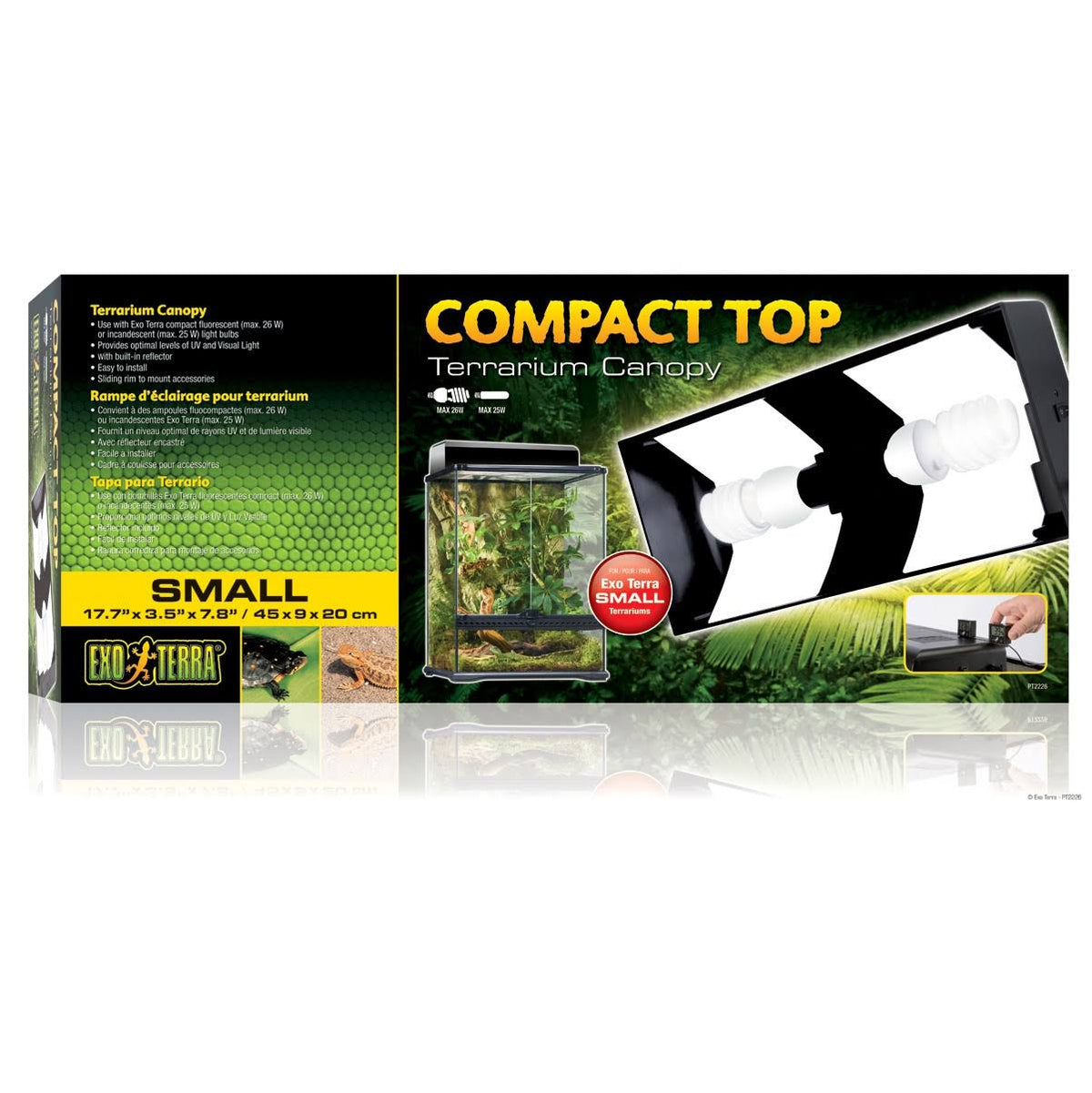 Compact Top Fluorescent Terrarium Canopy Z753