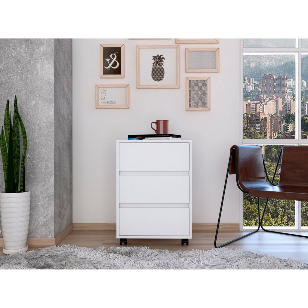 Black 3 Drawer Filing Cabinet N59611