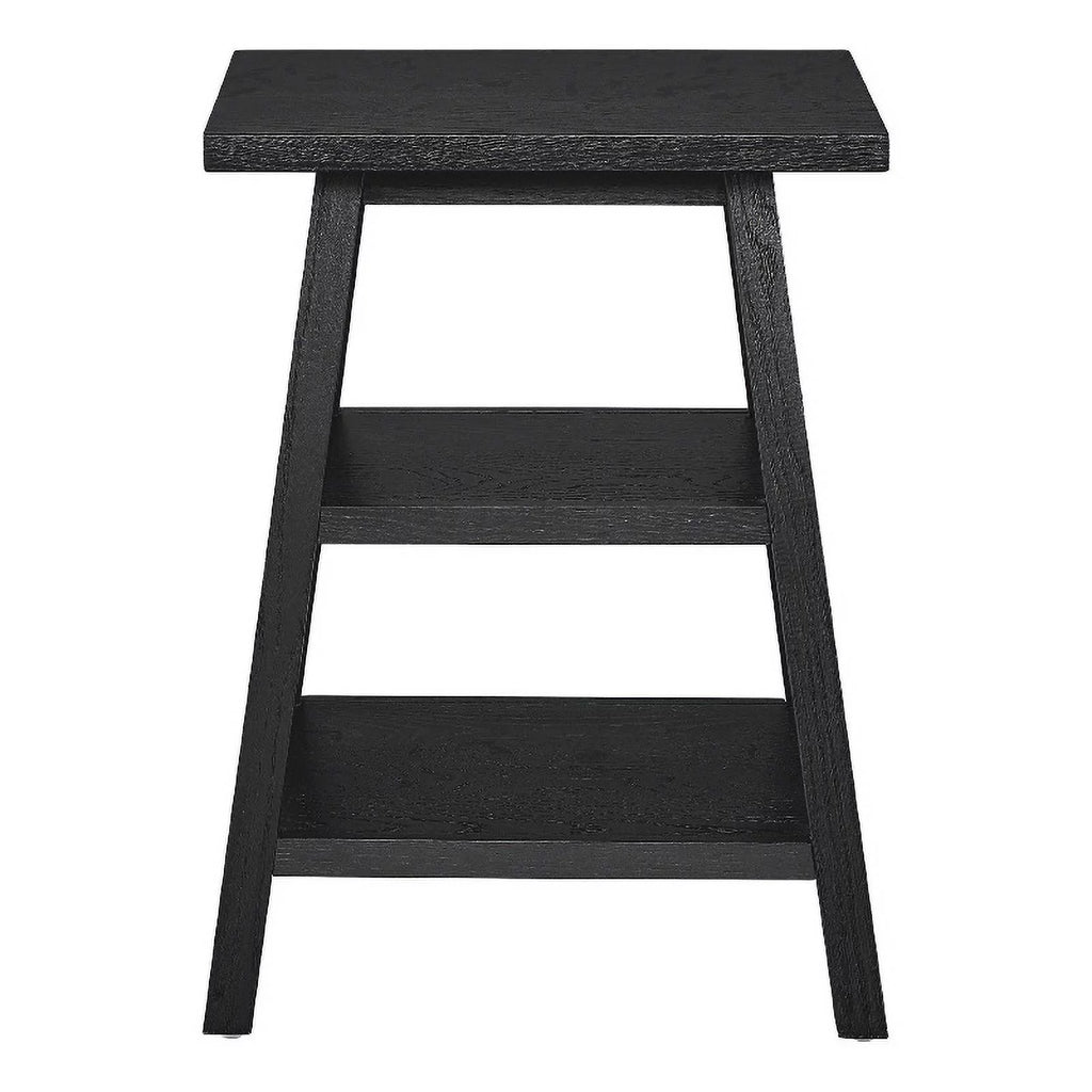 Square End Table in Black Charcoal Oak V684