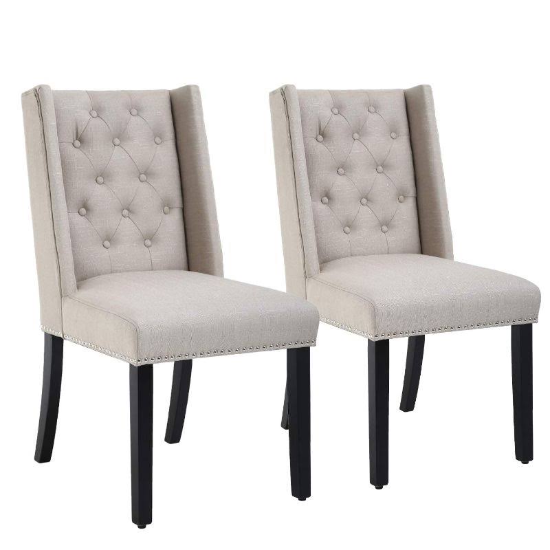 Mid-Century Modern Dining Room Chair Set - 2 Chairs V3626
