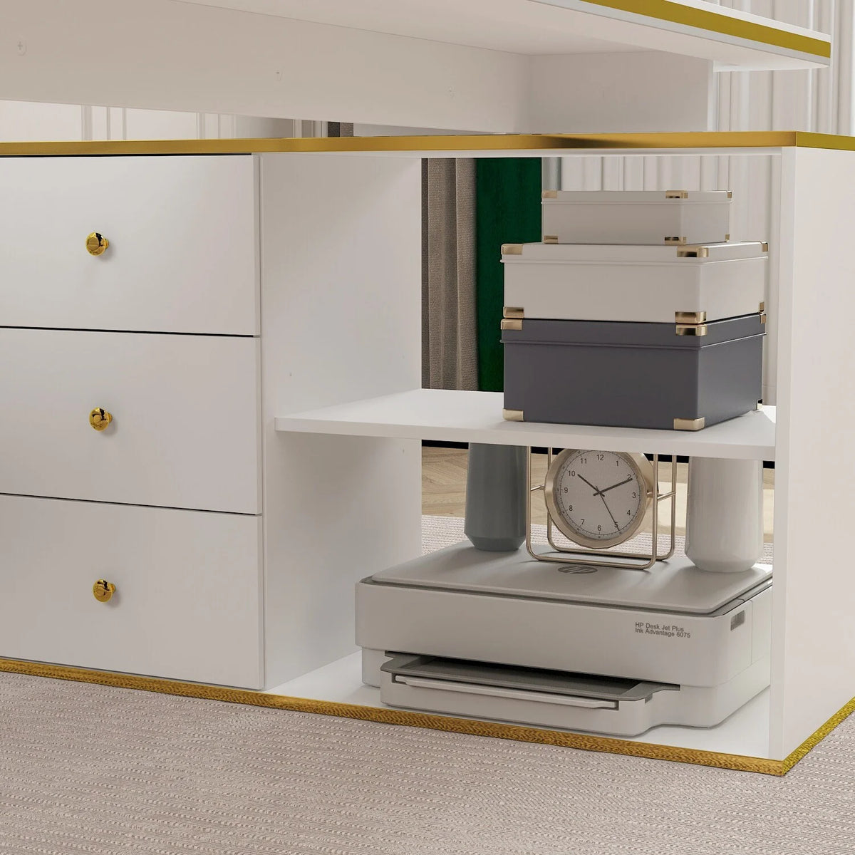 55.1" Corner Computer Desk H99310