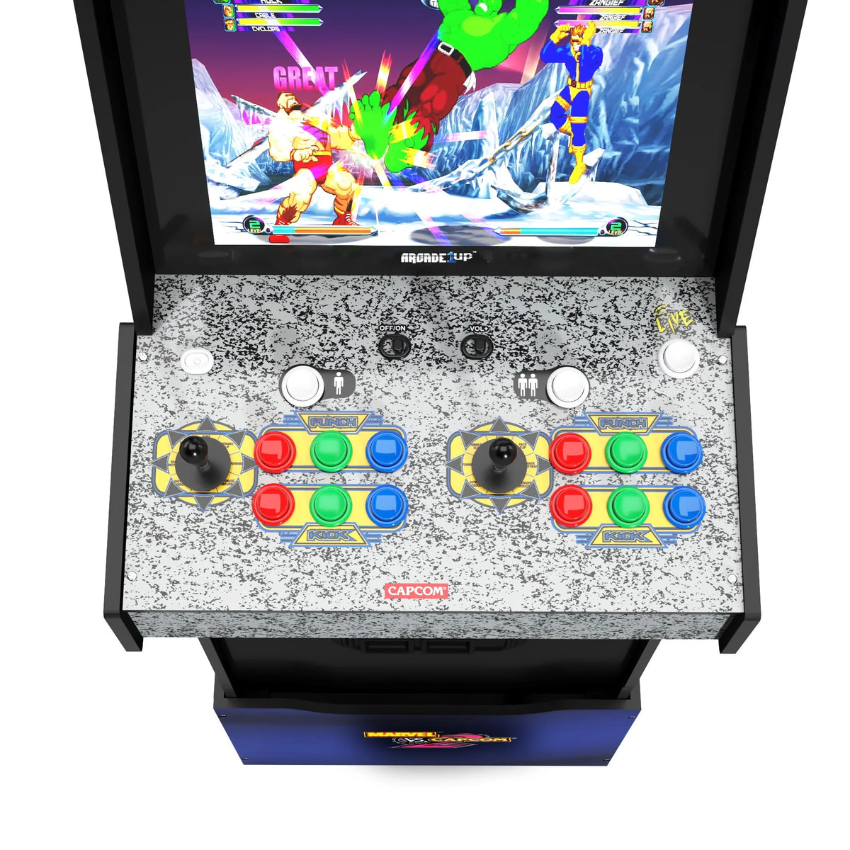 Arcade with Lit Marquee and Riser N34342