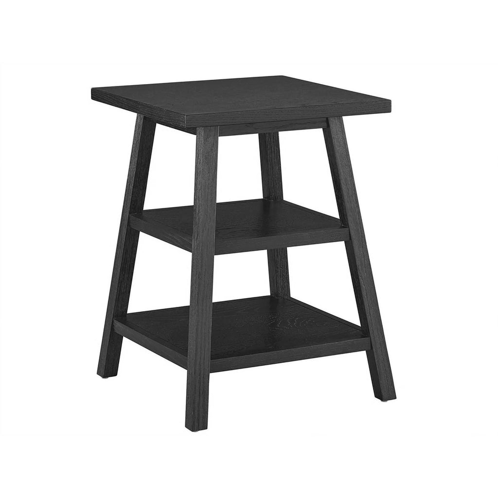 Square End Table in Black Charcoal Oak V684