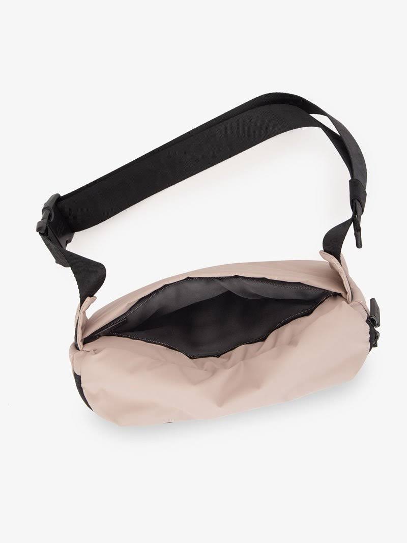 Metallic Silver Belt Bag U970